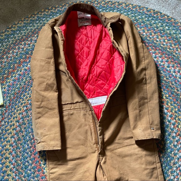 Walls Blizzard Pruf USA  Tan Insulated Apparel coveralls. Sz 42-44 - Picture 7 of 16